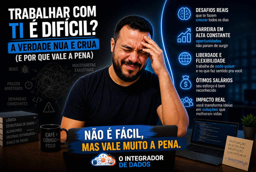 Trabalhar com TI é Difícil? Weslley L Silva | Arquiteto de Soluções